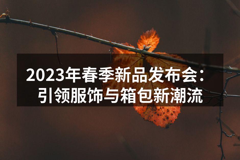 2023春季新品发布会现场热烈的氛围